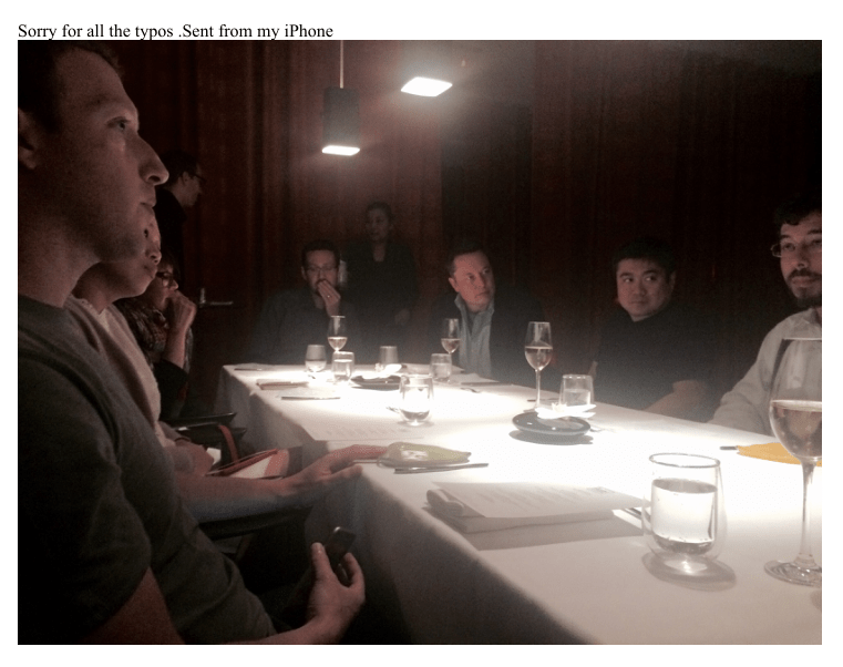 Correos filtrados revelan una cena «salvaje» en la que estaban Mark Zuckerberg y Epstein (FOTO)