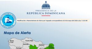 COE eleva a 10 las provincias en alerta amarilla por lluvias