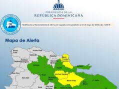 COE mantiene 3 provincias en alerta amarilla y 14 en verde por vaguada