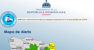 COE mantiene 3 provincias en alerta amarilla y 14 en verde por vaguada