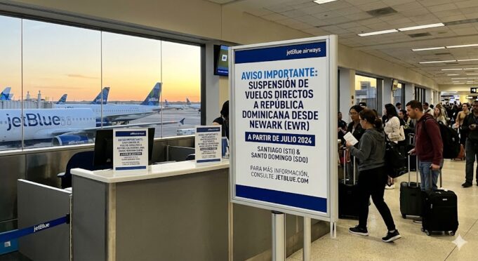 JetBlue suspenderá vuelos entre Newark y RD