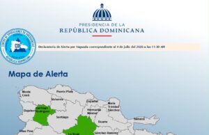 COE mantiene seis demarcaciones en alerta verde por lluvias asociadas a vaguada y onda tropical