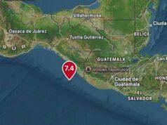 Fuerte terremoto de magnitud 7.4 sacude el sur de México