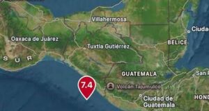 Fuerte terremoto de magnitud 7.4 sacude el sur de México