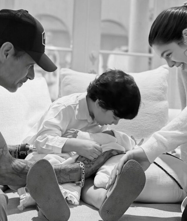 Nadia Ferreira y Marc Anthony dan la bienvenida a su hija Myla