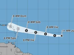 Tormenta tropical Dolly avanza hacia el Caribe