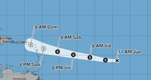 Tormenta tropical Dolly avanza hacia el Caribe