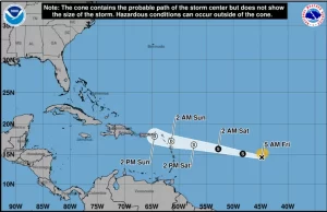 Dolly perdería fuerza, pero dejaría lluvias en RD y Puerto Rico