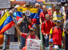 Chavistas protestan en Caracas y reclaman salida de EE.UU. de Venezuela