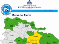 COE eleva a cinco las provincias en alerta amarilla y aumenta a 16 las que están en verde